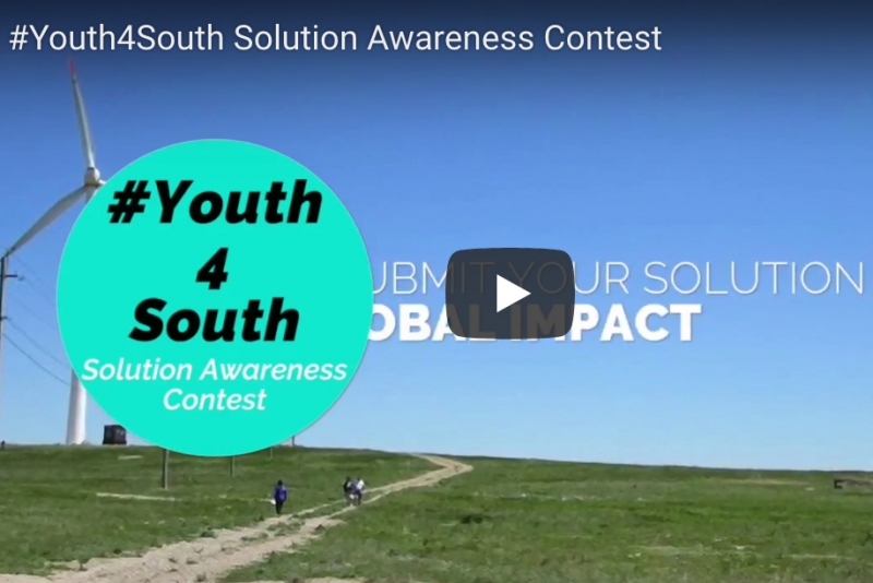Le lancement de notre premier concours vid&eacute;o mondial Youth 4 South